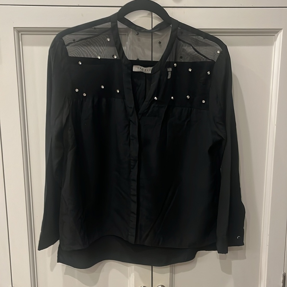 SANDRO Paris Rhinestone Blouse - Picture 3 of 4
